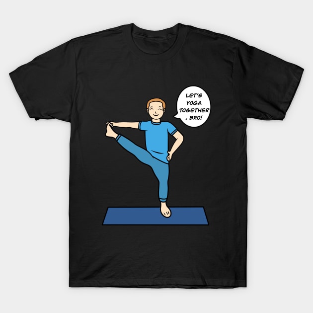 Extended Hand-to-Big Toe Pose T-Shirt by Andrew Hau